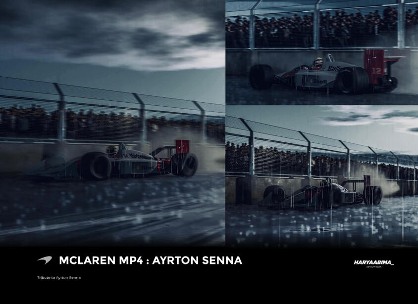 MCLAREN MP4 : AYRTON SENNA